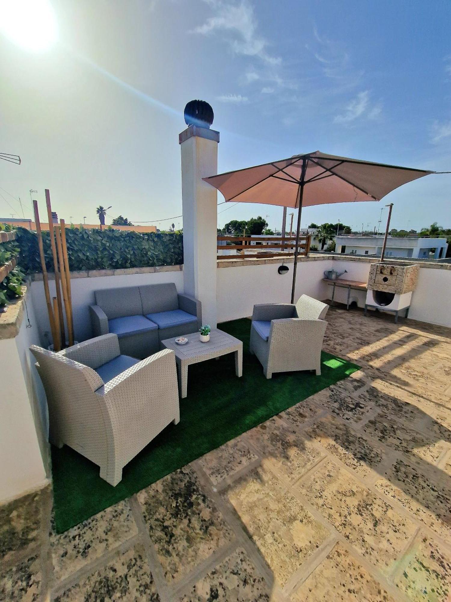 Apartamento La Terrazza Dei Nonni Torre Specchia Ruggeri Exterior foto